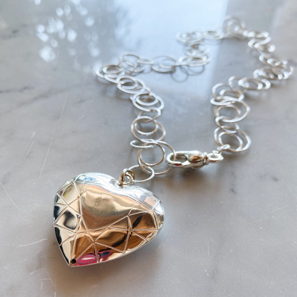 Sterling Silver Necklace With Heart
